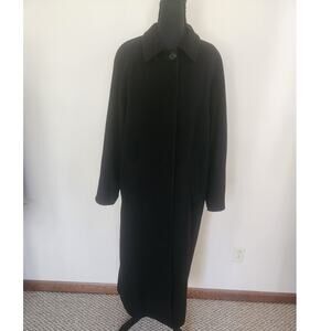 Preston & York Vintage Classic Lined Wool Button Up Coat Size 10